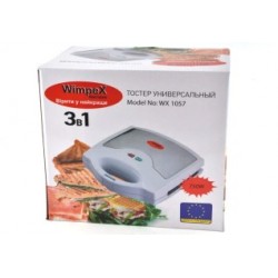 Тостер мультигриль 3 в 1: Вафельница-Сендвичница-Гриль WX-1057 Wimpex N