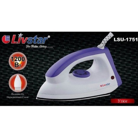 Утюг с тефлоновой подошвой Livstar LSU-1751
