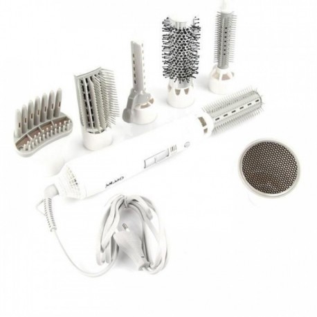Стайлер многофункциональный прибор для укладки волос 8 в 1 Gemei Hot Air Styler GM-4832 с насадками 1000Вт