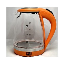 Р10 Чайник электрический PROMOTEC PM-810 стеклянный оранжевый