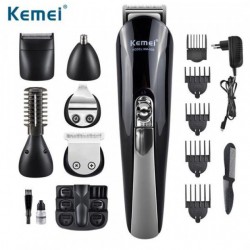Машинка для стрижки волос, KEMEI KM-600 профессиональная 11 В 1 мультитриммер с подставкой