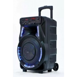Колонка на аккумуляторе с микрофоном ZPX ZX-7774 мощностью 90W светодиодная RGB Led подсветка динамика (USB/Bluetooth/FM)