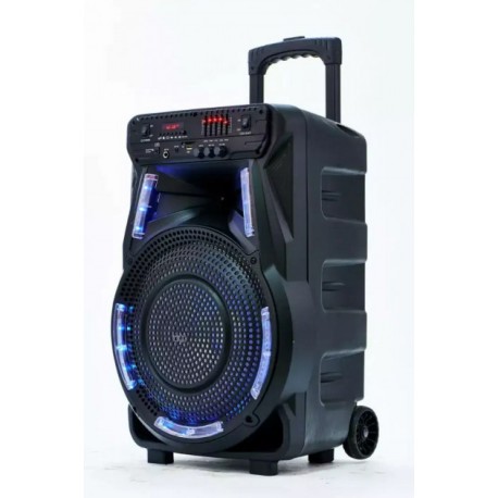 Колонка на аккумуляторе с микрофоном ZPX ZX-7774 мощностью 90W светодиодная RGB Led подсветка динамика (USB/Bluetooth/FM)