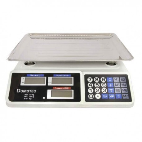 Р188 Весы торговые электронные DOMOTEC DT-809 до 55 кг