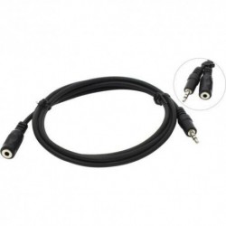 Р408 Кабель аудио 3.5 jack/M/F 1.5м (пакет)