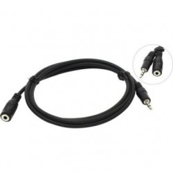 Р410 Кабель аудио 3.5 jack/M/F 10м (пакет)