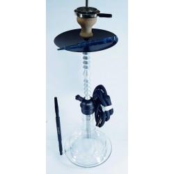 Кальян Amy DeLuxe H1 Steel для самых опытных и требовательных курильщиков Черно-серебристый